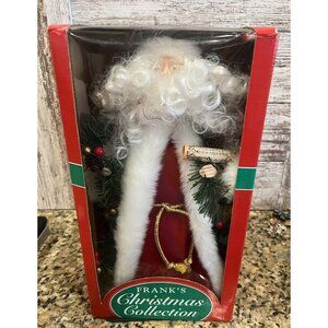 Frank’s Christmas Collection 15"  Old World Santa Tree Topper/Table Top Vtg
